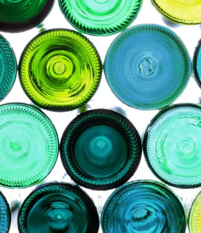 Recycling Bottles of Glass