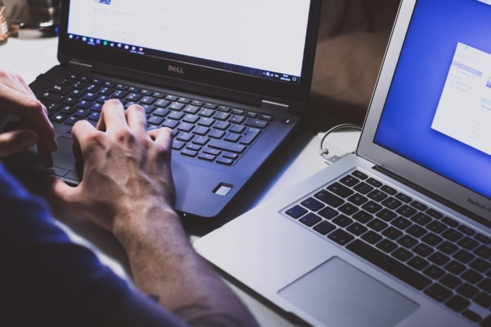 IT Guy Working on Laptop