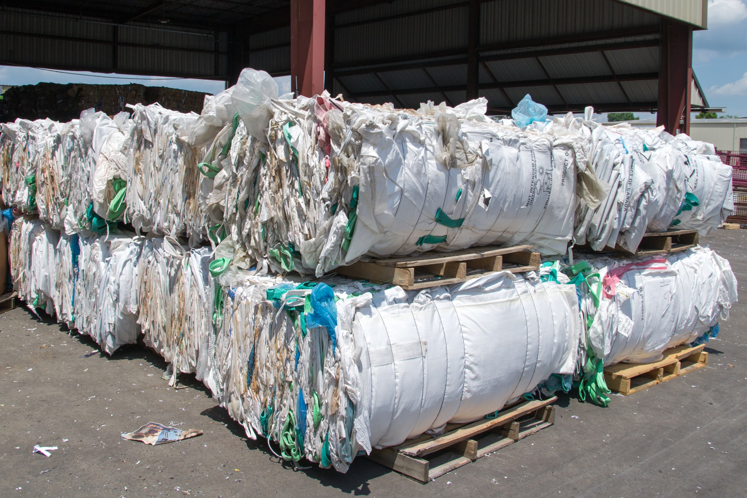 Large Bales of Recycled Material