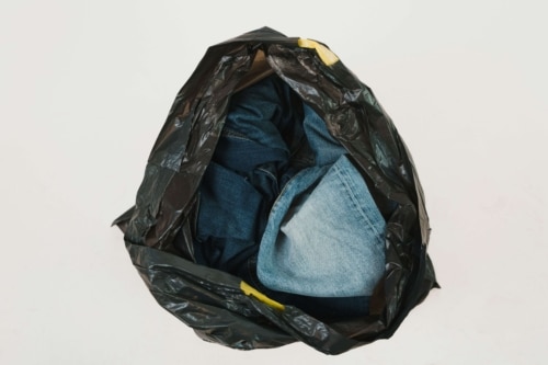 Jeans in Trash